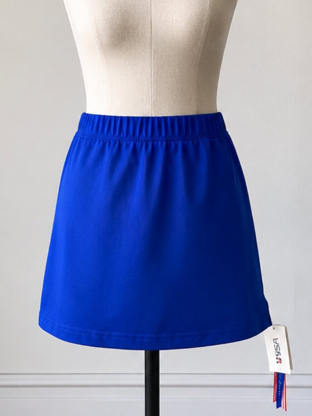 Wimbledon Vintage Royal Blue Tennis Skort Size S NWT Elastic Waist